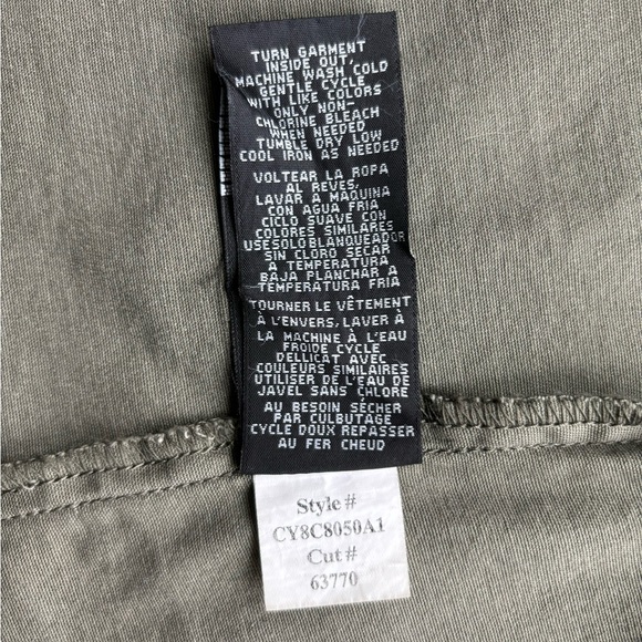 1822 Denim Utility Jacket, Sage Green, size M - Picture 5 of 7